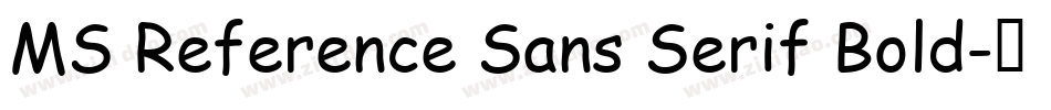 MS Reference Sans Serif Bold字体转换